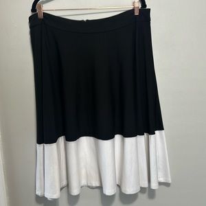 Eloquii Midi Color Block Skirt size 16